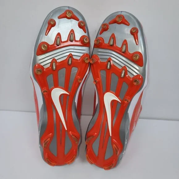 Nike Air Zoom Assassin TD Whi/Orange Mens Football Cleat 316840-182 US Size 13.5 - Picture 10 of 11